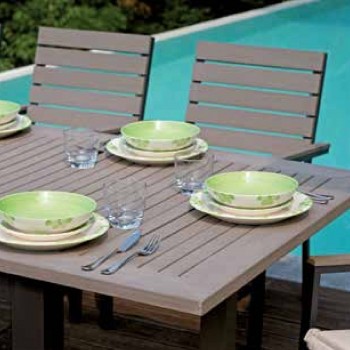 TAVOLO MONTEROSSO ALLUNGABILE ESTERNO GIARDINO LEGNO RESINA