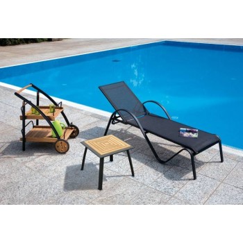 LETTINO SOLE ONDA ESTERNO GIARDINO ALLUMINIO