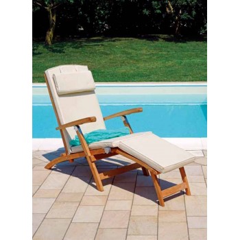 POLTRONA STEAMER ESTERNO GIARDINO LEGNO TEAK