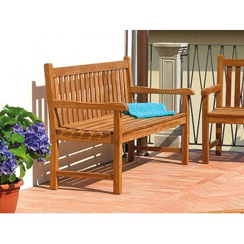 PANCA 3 POSTI LAMPEDUSA ESTERNO GIARDINO LEGNO TEAK