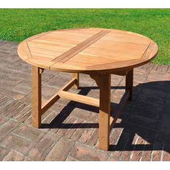 TAVOLO CAPRAIA TONDO ALLUNGABILE ESTERNO GIARDINO LEGNO TEAK