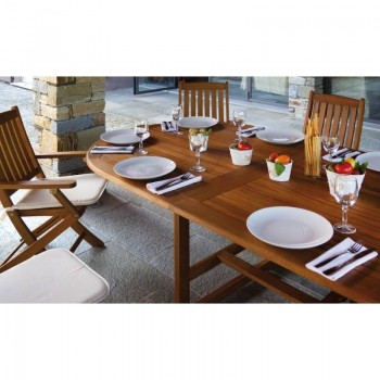 TAVOLO OVALE MALAGA ALLUNGABILE ESTERNO GIARDINO LEGNO ACACIA