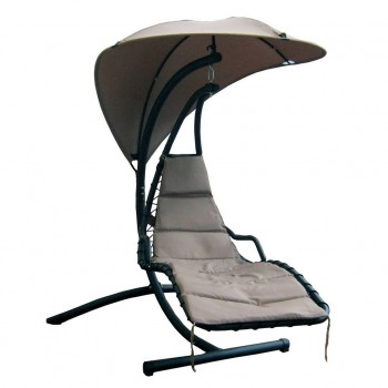LETTINO FOGLIA CON SUPPORTO ESTERNO GIARDINO