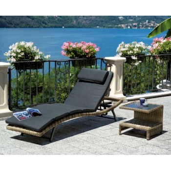 TAVOLINO TRINIDAD 49x49x43cm ESTERNO GIARDINO RATTAN