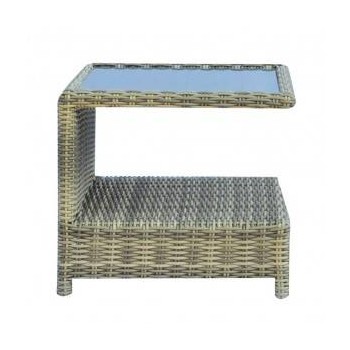 TAVOLINO TRINIDAD 49x49x43cm ESTERNO GIARDINO RATTAN