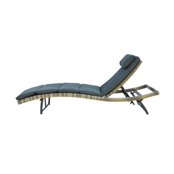 LETTINO TRINIDAD SCHIENALE RECLINABILE IMPILABILE ESTERNO GIARDINO