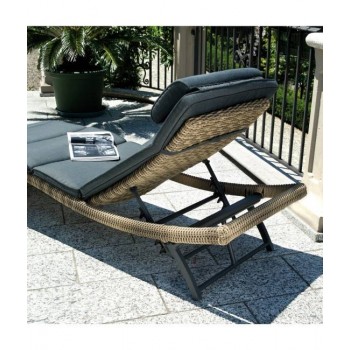 LETTINO TRINIDAD SCHIENALE RECLINABILE IMPILABILE ESTERNO GIARDINO