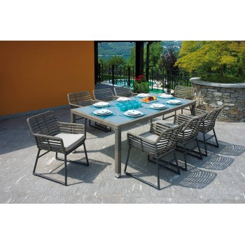 TAVOLO MATERA 210 cm x 110 cm ESTERNO GIARDINO
