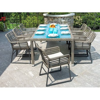 TAVOLO MATERA 210 cm x 110 cm ESTERNO GIARDINO