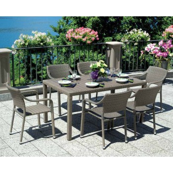 TAVOLO BORDEAUX 150 cm x 90 cm ESTERNO GIARDINO