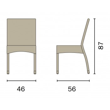 SEDIA CALAIS IMPILABILE
