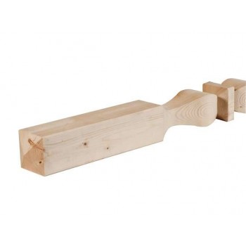 Colonne sagomate in legno di abete