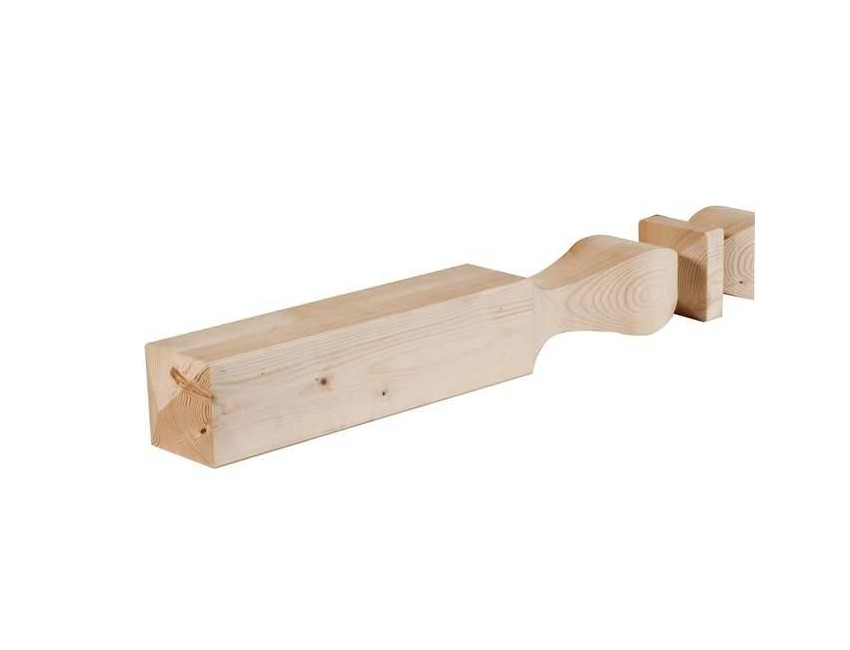 Colonne sagomate in legno di abete